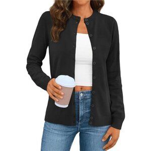 Women's Lightweight Cardigan Sweater: Trendy Long Sleeve Casual Jacket